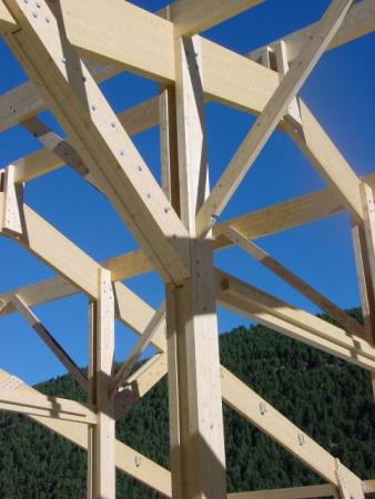 structure bois lamellé collé Rivieres Charpentes